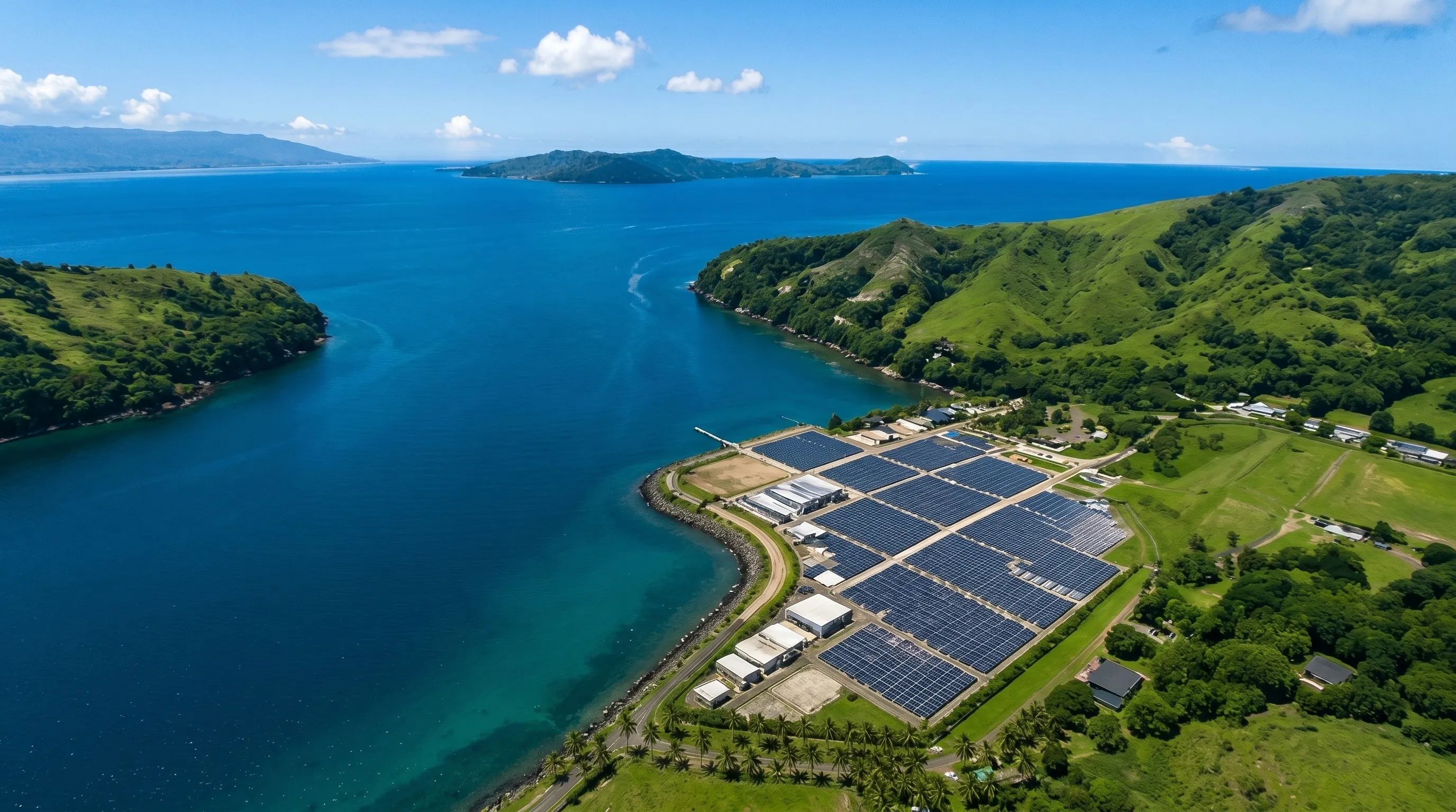 MasterGreen Fiji landscape with solar farms